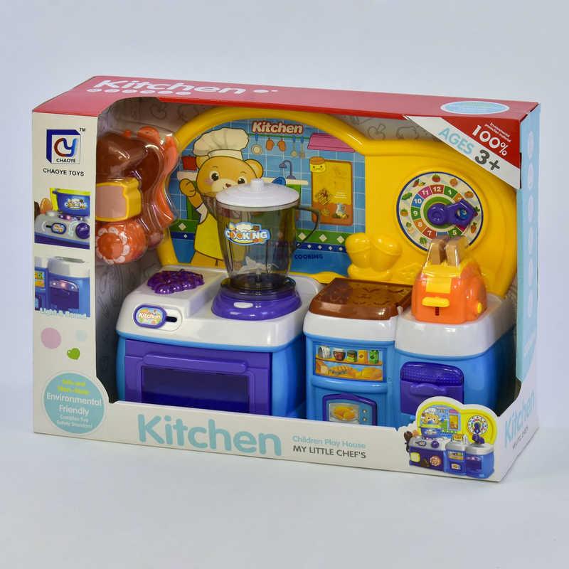 Кухня 818-93 А (12) подсветка, песня на англ. языке, работает блендер, тостер, на батарейках, в коробке - фото 1 - id-p9136817
