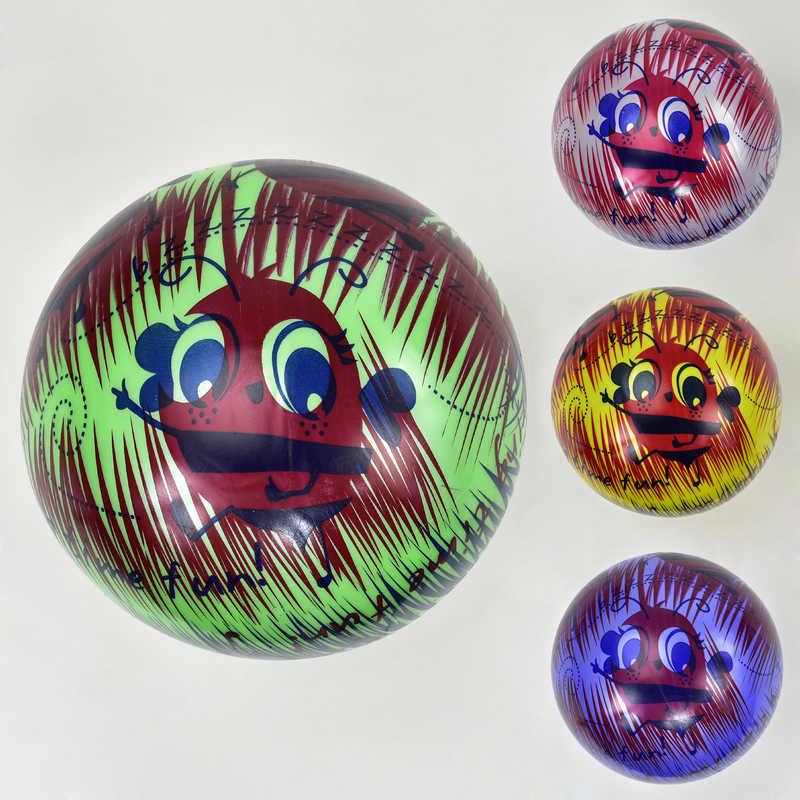 Мяч резиновый F 21998 (400) "Пчёлки", размер 9``, 60 грамм, 4 цвета - фото 1 - id-p9137284