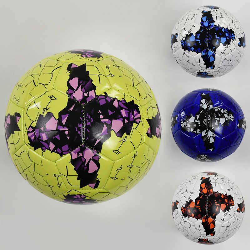 Мяч футбольный F 22063 (60) 4 цвета, 260-280 грамм, размер №5 ВЫДАЕМ МИКС - фото 1 - id-p9137313