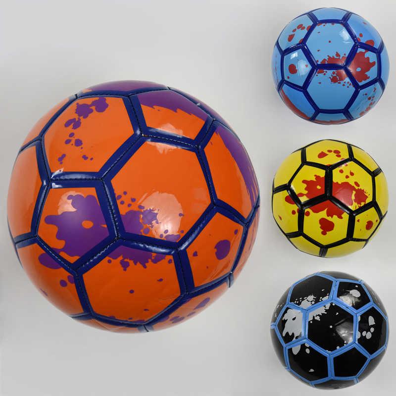 Мяч футбольный F 22067 (60) 260-280 грамм, 4 цвета, размер №5 ВЫДАЕМ МИКС - фото 1 - id-p9137317