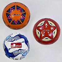 Мяч футбольный С 34160 (100) 3 вида, 270-280 грамм, материал PVC