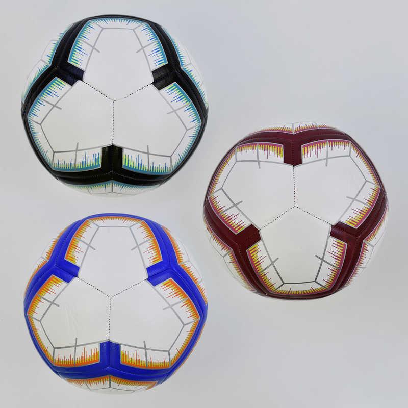 Мяч футбольный С 34408 (60) 3 цвета, 400 грамм, материал - PU - фото 1 - id-p9137349