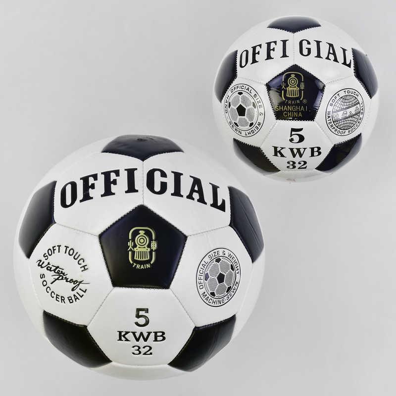 Мяч футбольный С 34414 (60) 1 вид, 410 грамм, резиновая камера, материал - PU - фото 1 - id-p9137350