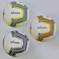 Мяч футбольный С 34547 (60) 3 цвета, 400-420 грамм, баллон с ниткой, материал - TPE (термополиуретан)