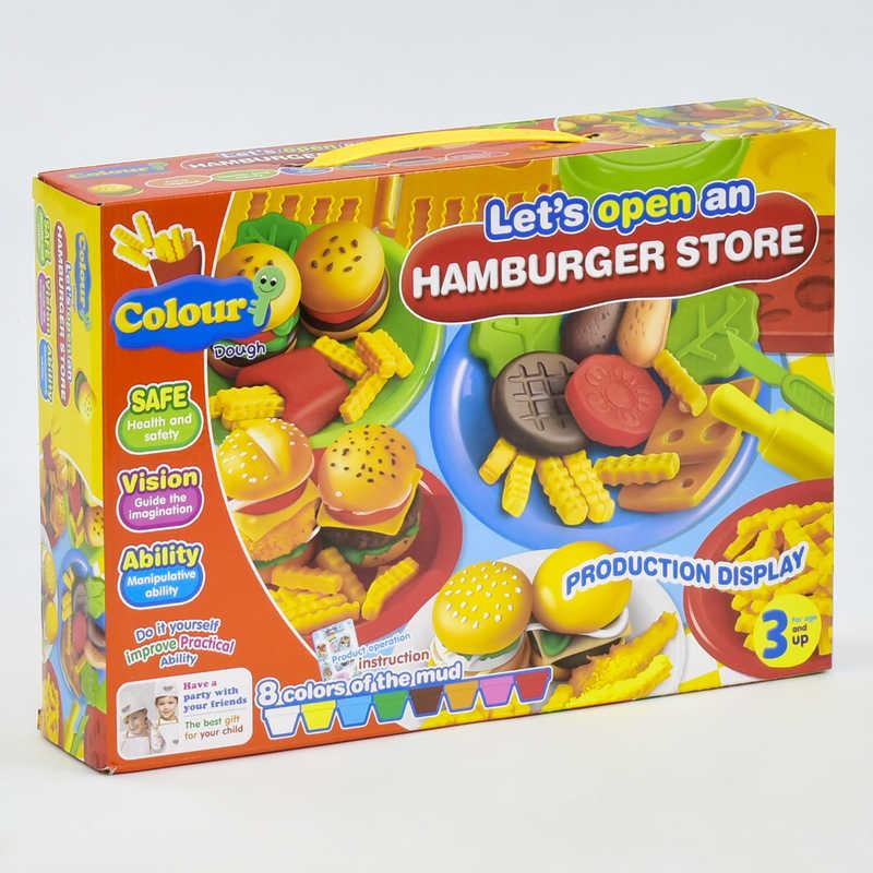Тесто для лепки 8205 "Вкусный гамбургер" (12) в коробке - фото 1 - id-p9138912