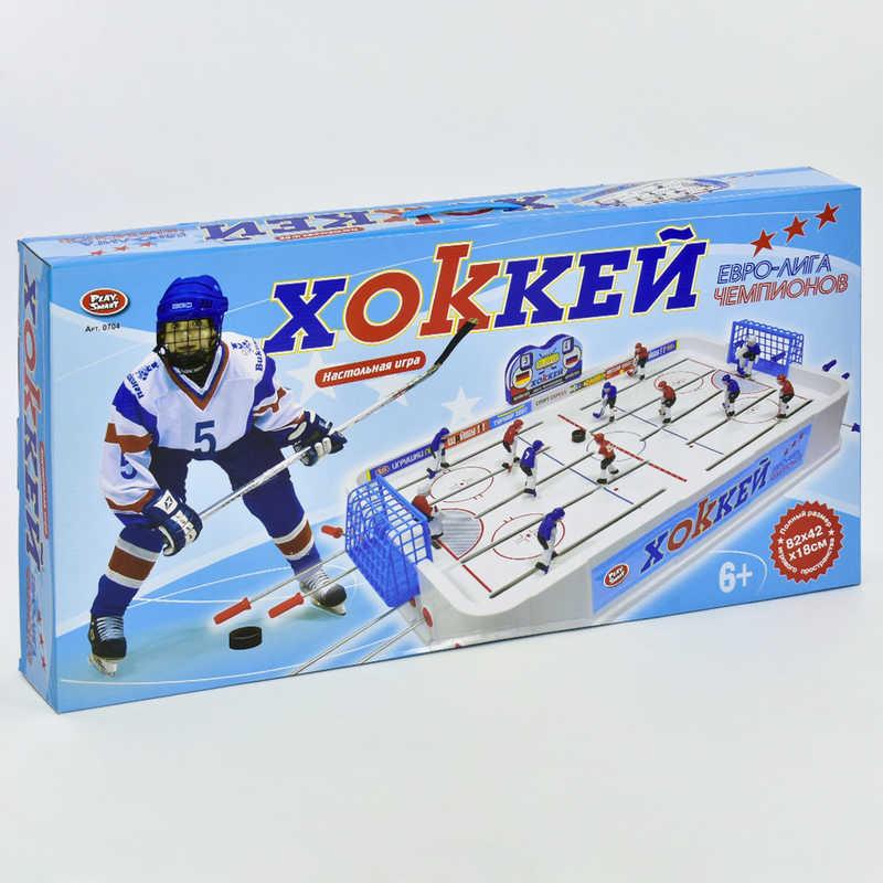 Хоккей настольный JT 0704 Play Smart (6) на штангах, в коробке - фото 1 - id-p9139322