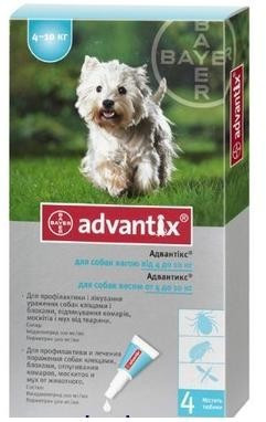 Адвантикс для собак 4-10 кг 1шт - фото 1 - id-p9150787