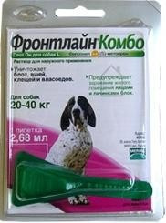 Фронтлайн КОМБО капли для собак 20-40 кг - фото 1 - id-p9150838