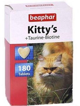 Витамины Беафар для кошек Киттис таурин+биотин №180 (сердечки) - фото 1 - id-p9152292