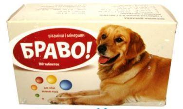 Витамины Браво №100 для больших собак - фото 1 - id-p9152297
