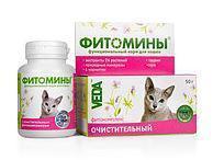 Витамины Фитомины очистные с фитокомплексом для кошек №100