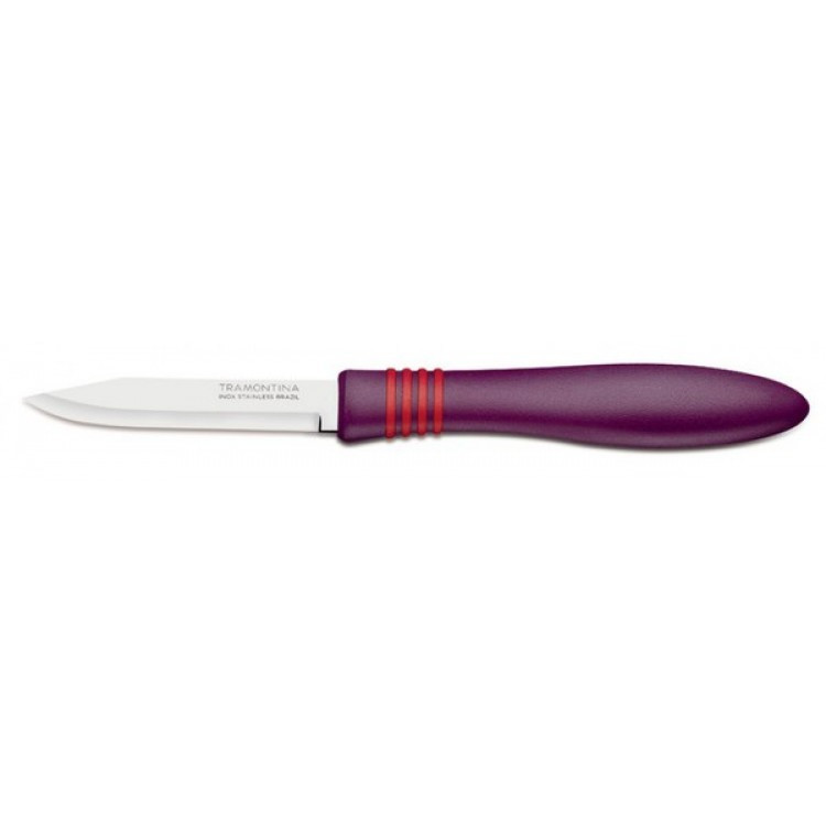 Нож для овощей Tramontina Cor&Cor 76 мм фиолетовая ручка 23461/293 - фото 1 - id-p5557466