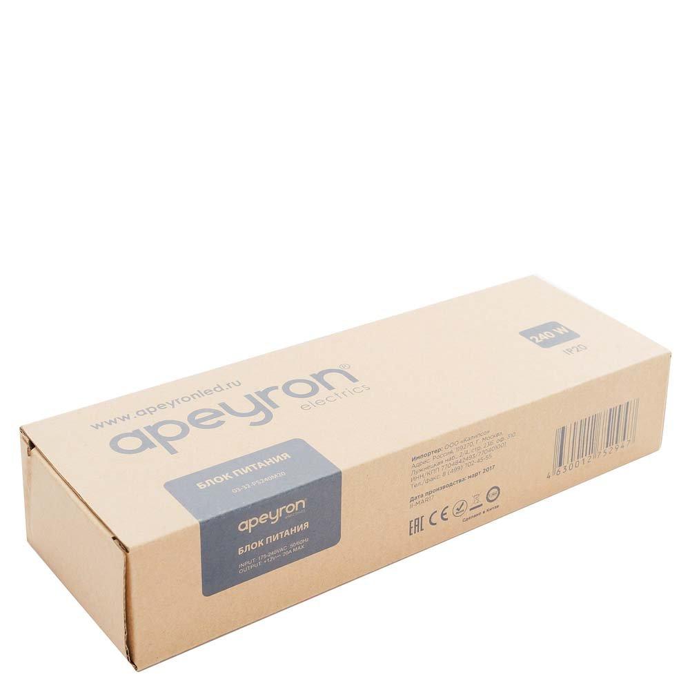 Открытые блоки питания IP 20 (не влагозащищённые, в компактном корпусе) Apeyron 03-32 - фото 1 - id-p9171104