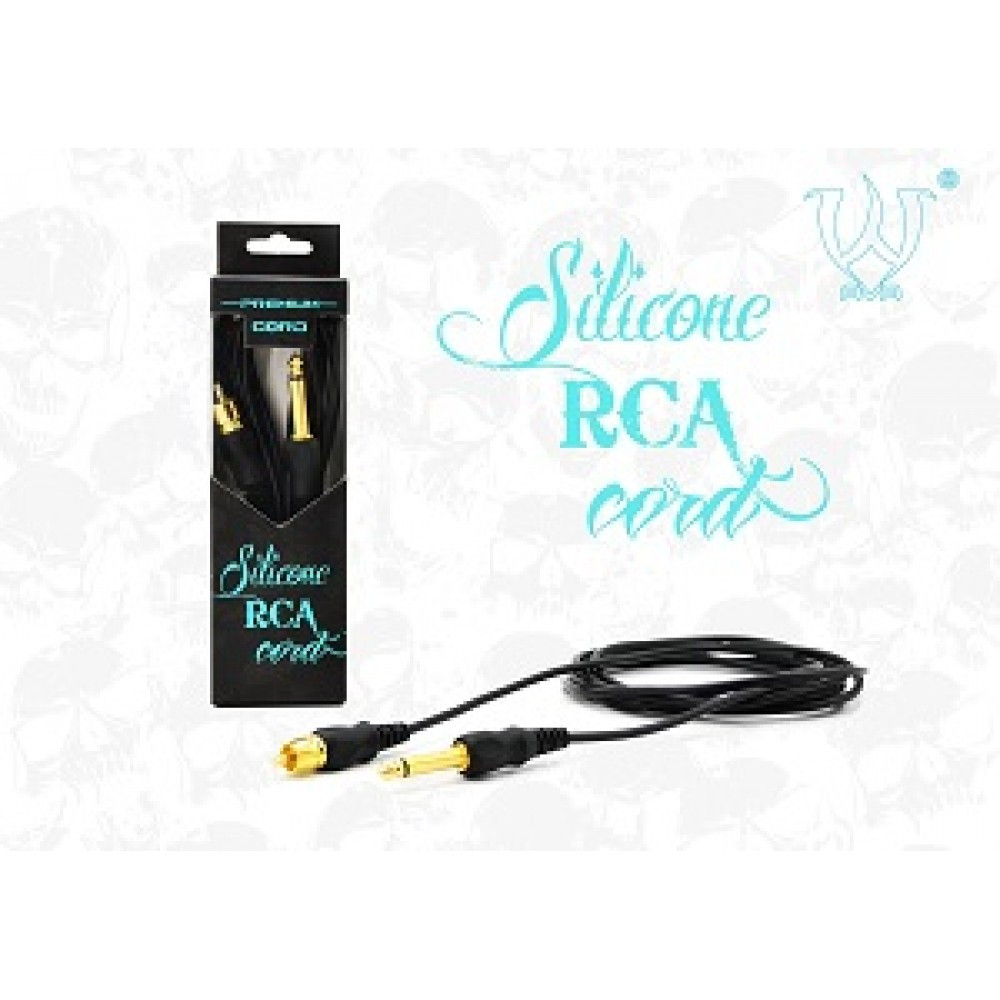 Клипкорд силиконовый RCA (Premium Cord) Цвет Черный - фото 1 - id-p9207775