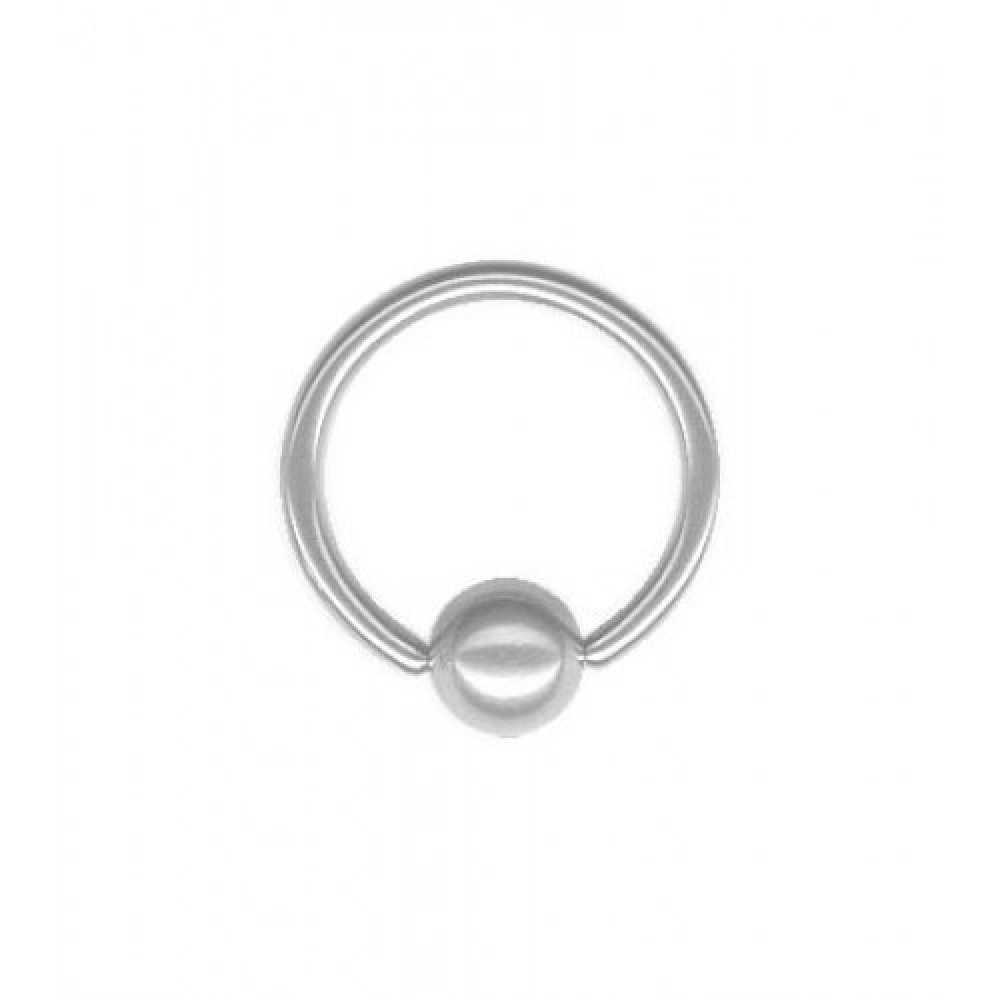 Кольцо с зажимным шариком Размер пирсинг 1.2*10 - фото 1 - id-p9207796