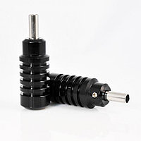 Ручка алюминиевая фигурная чёрная 25мм