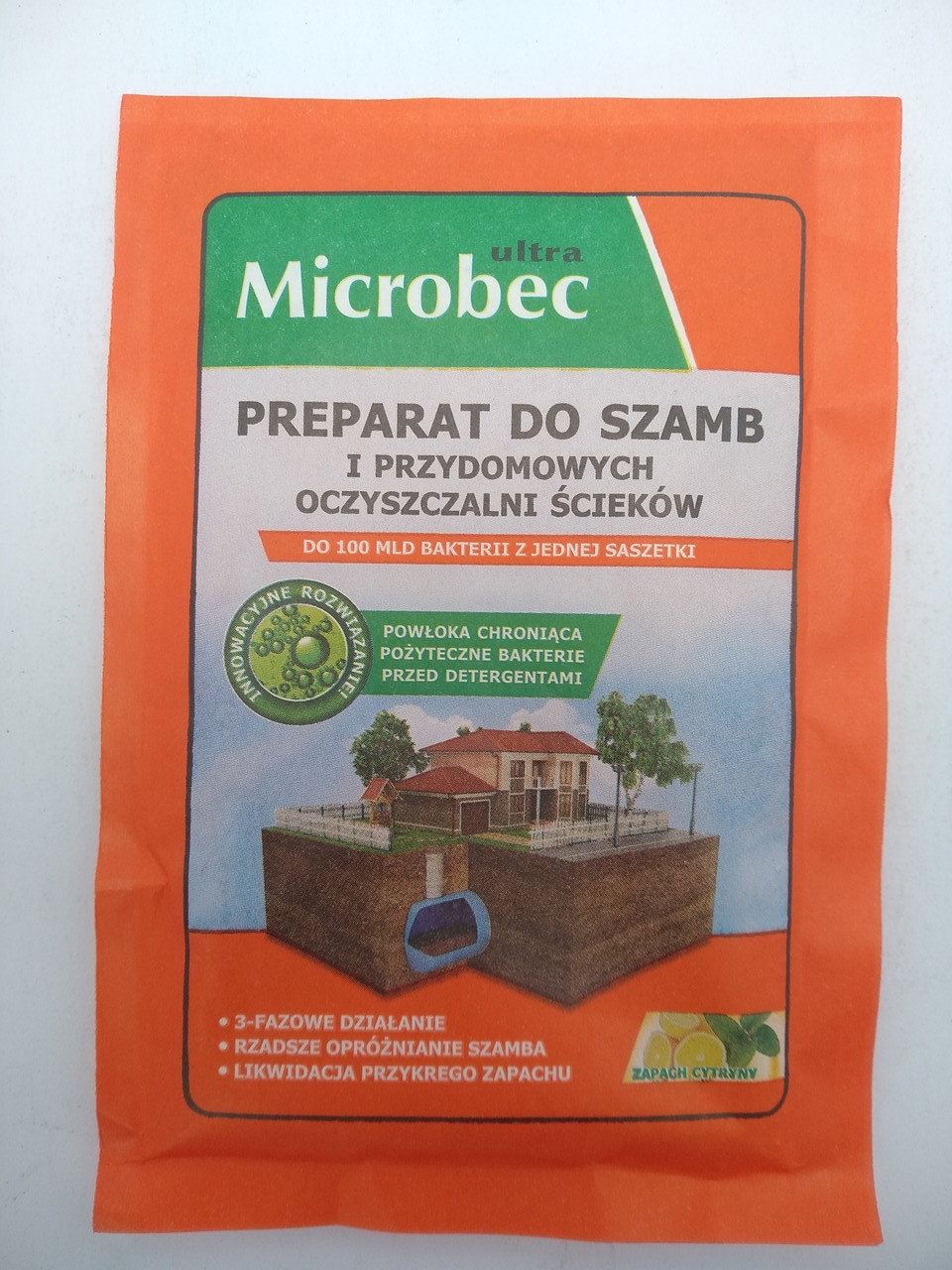 Биопрепараты Биобактерии для выгребной ямы Микробэк Польша оригинал - фото 1 - id-p8590326