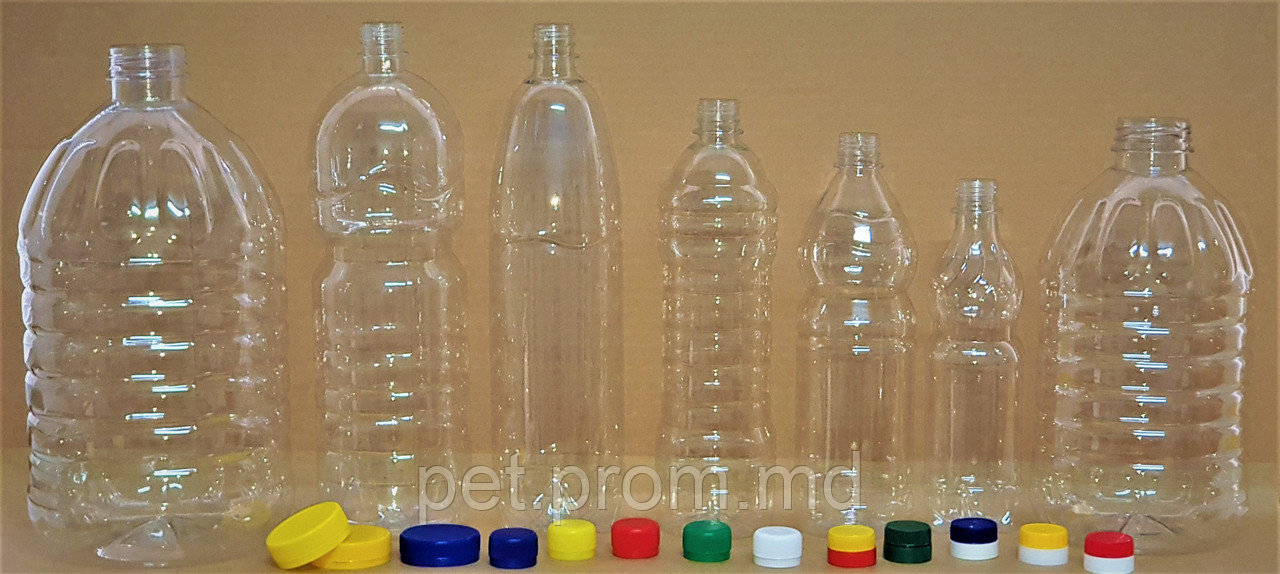 ПЭТ бутылка в ассортименте, колпачки (крышки) и ручки для ПЭТ бутылки - фото 1 - id-p53481