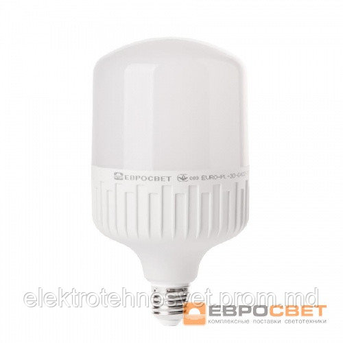 Лампа светодиодная высокомощная 30Вт 6400К EVRO-PL-30-6400-27 Е27 (ЕС) - фото 1 - id-p9412882