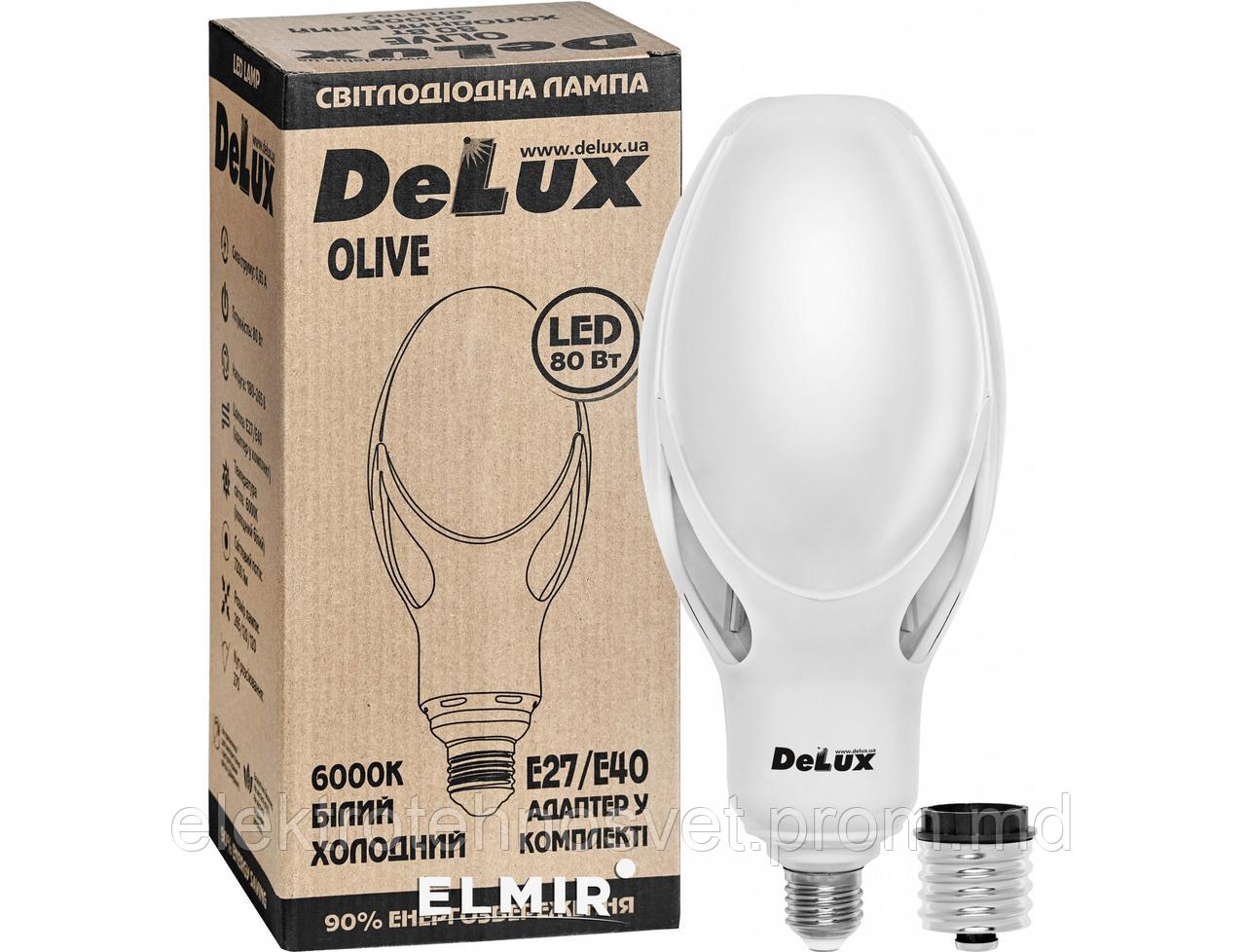 Лампа светодиодная LED OLIVE 40W Е27 6000K Delux - фото 1 - id-p9417973