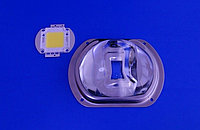Линза - коллиматор для светодиодной матрицы LED Lens 20-100W 70°X 150° 104 X 86 мм