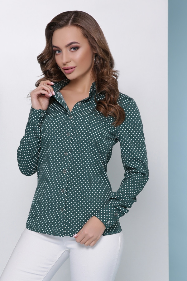 Блуза 1808 зеленый - фото 1 - id-p9472084