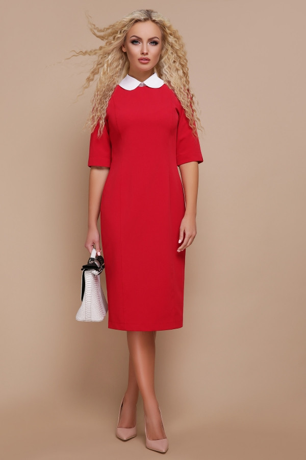 Платье Ундина 3/4 красный - фото 1 - id-p9432463