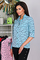 Женская повседневная рубашка на пуговицах с подгибаемым рукавом, батал большие размеры