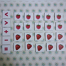 Магнитная математика. Набор магнитных карточек Ягодки