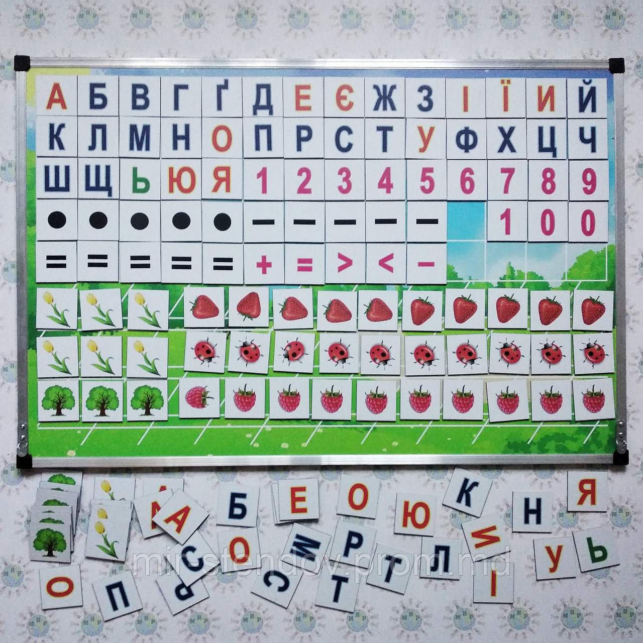 Магнитная доска с обучающими магнитами, фото 1