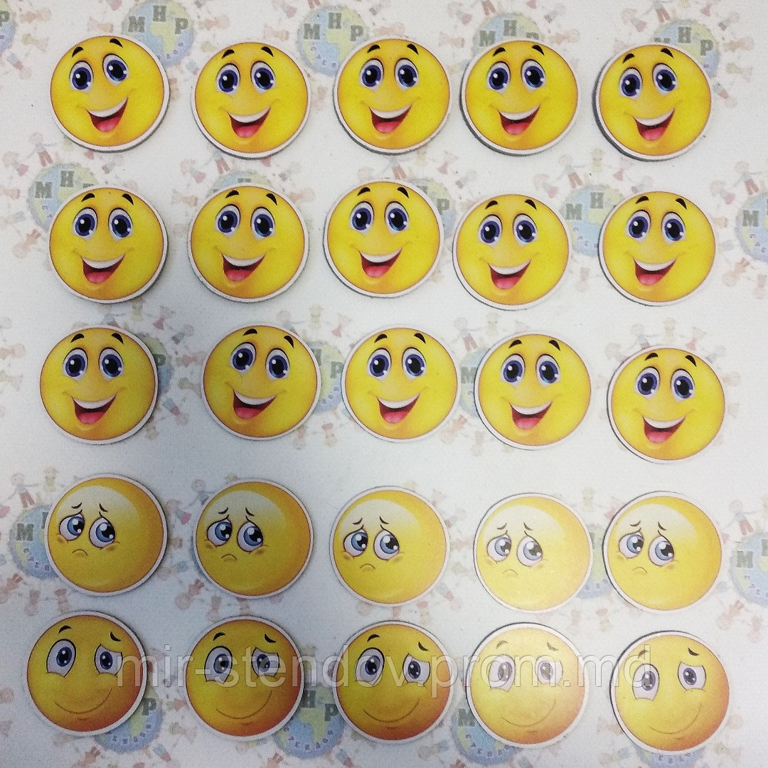 Магниты смайлики для уголка настроения, фото 1
