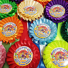 Медали разноцветные для выпускников детского сада и школы