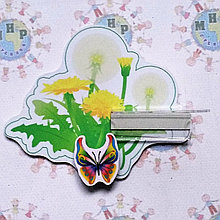 Стенд для рисунка и поделки с полочкой и магнитом Одуванчики