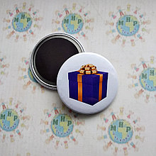 Магнит металлический Подарок