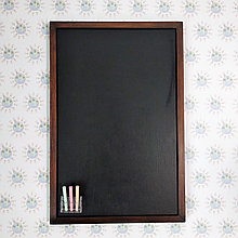 Доска меловая с держателем для мелков Тёмное дерево