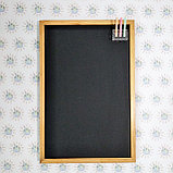 Доска меловая с держателем для мелков Светлое дерево, фото 3