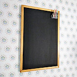 Доска меловая с держателем для мелков Светлое дерево, фото 4