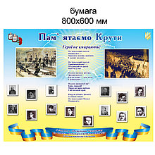 Пам'яті героїв Крут. Бумажный плакат