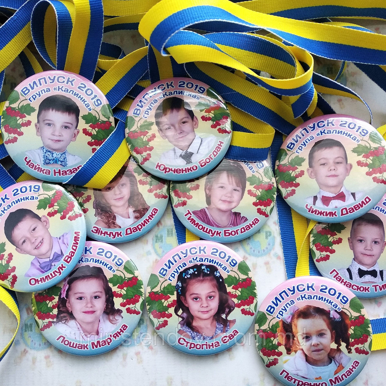 Медаль выпускника с фотографией д/с "Калинка", фото 1