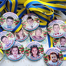 Медаль выпускника с фотографией д/с "Калинка"