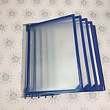 Настенная демосистема с металлической основой на 5 карманов Синяя, фото 3