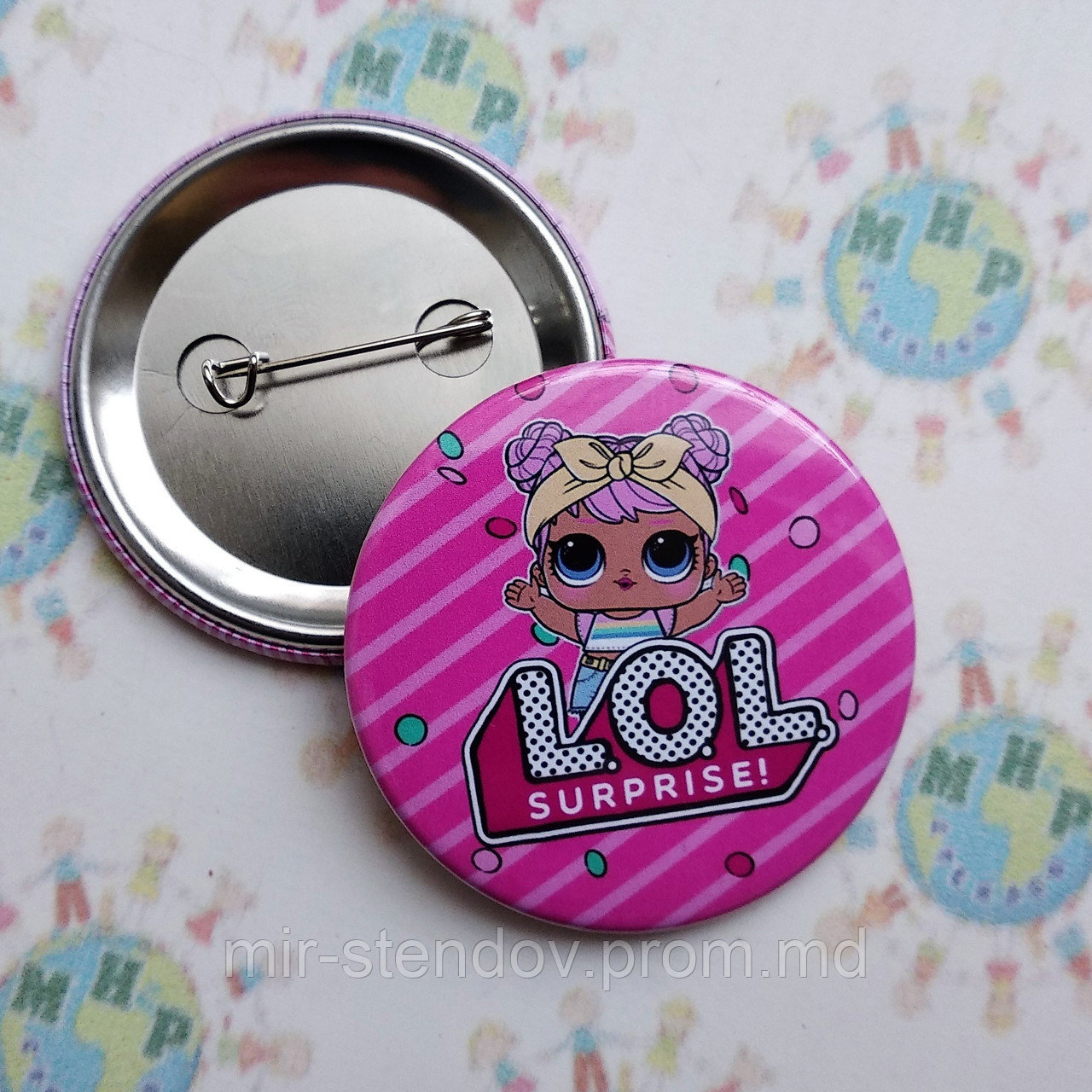 Значок металлический ЛОЛ, фото 1