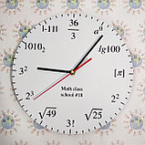 Настенные часы для кабинета математики Алгебра, фото 2