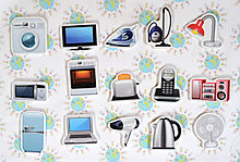 Бытовая техника. Магнитики развивающие. Набор