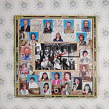 Настенные часы с фотографиями подарок от выпускников