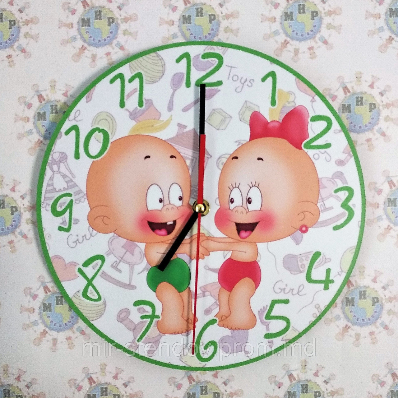 Настенные часы для роддома, фото 1