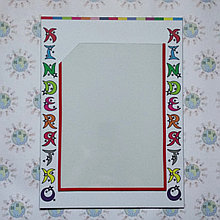 Стенд с карманом А4 для информации и объявлений в корпоративном стиле