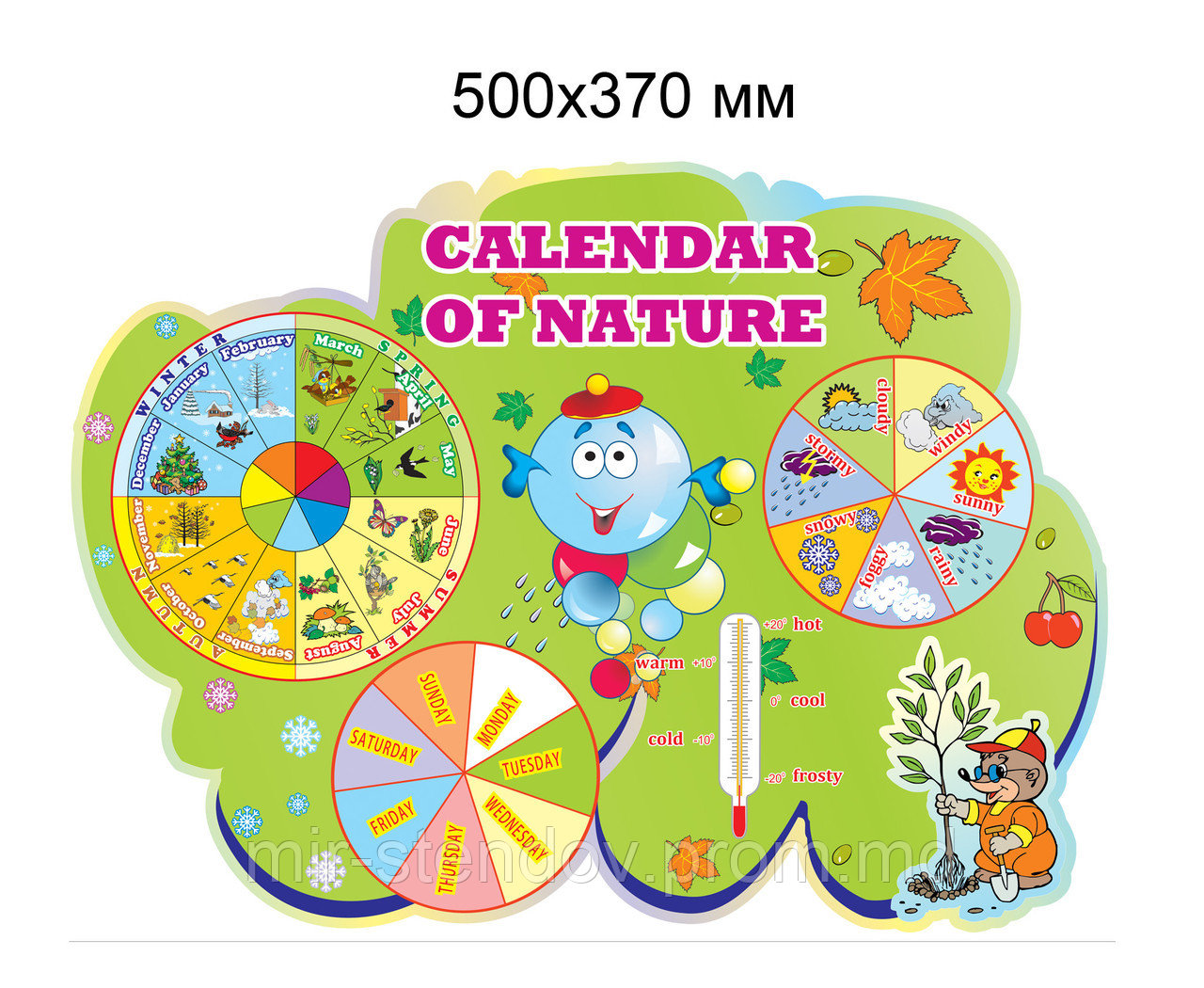 Стенд календарь природы в начальной школе