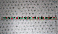 Лента цифр от 1 до 20