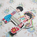 Стенд для рисунка и поделки с полочкой и магнитом Украинцы, фото 3